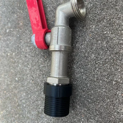 Đầu chuyển đổi ren G3/4 sang G1/2 lắp vòi nước cho thùng chứa nước mưa