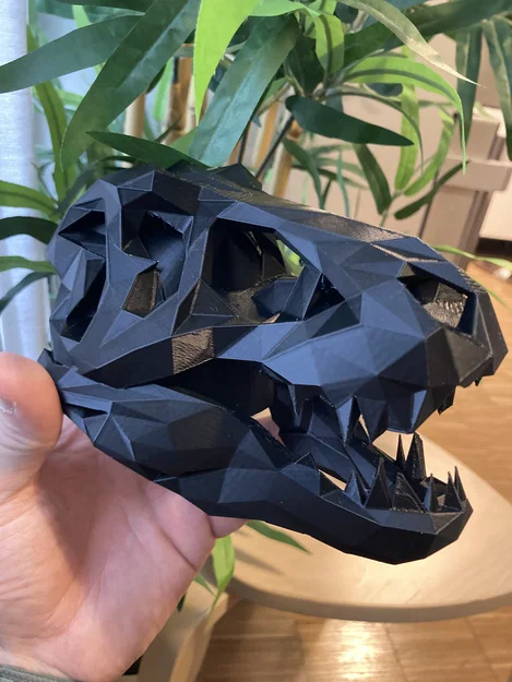 Nắp Hitch Cover Low poly đầu lâu T‑Rex - Image 2
