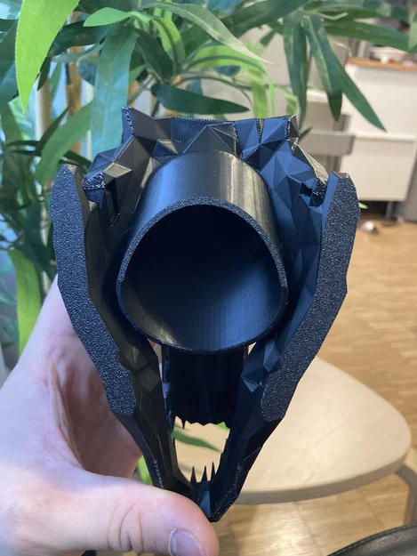 Nắp Hitch Cover Low poly đầu lâu T‑Rex - Image 3