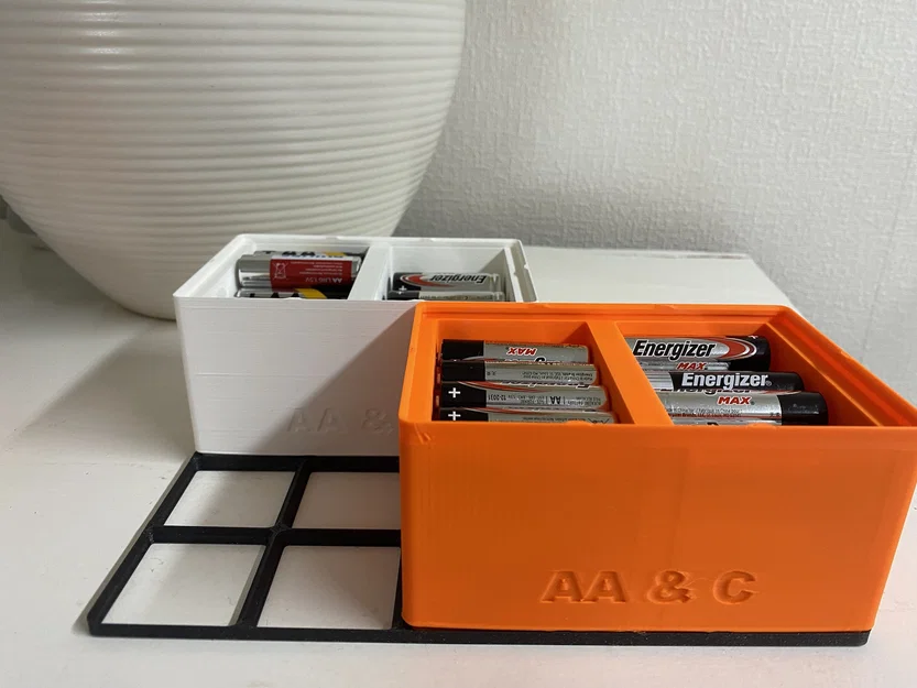 Khay Gridfinity cho pin AA và/hoặc pin C - Image 2