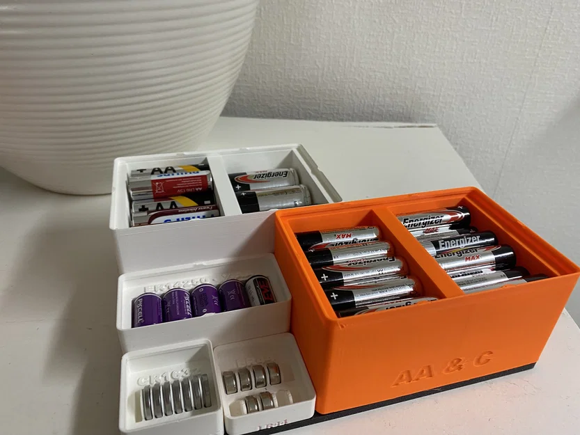 Khay Gridfinity cho pin AA và/hoặc pin C - Image 3