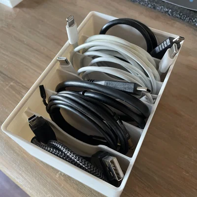 Gridfinity Cable Storage – Khay chia ngăn đựng cáp 2x3x8