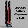 Khay pin XL treo tường cho AA + AAA (Battery holder XL) - Thumbnail 1