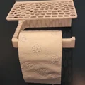 Giá treo giấy vệ sinh tích hợp kệ điện thoại Voronoi in 3D - Thumbnail 1