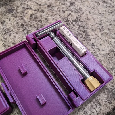 Hộp đựng dao cạo râu Safety Razor Case in 3D tiện lợi