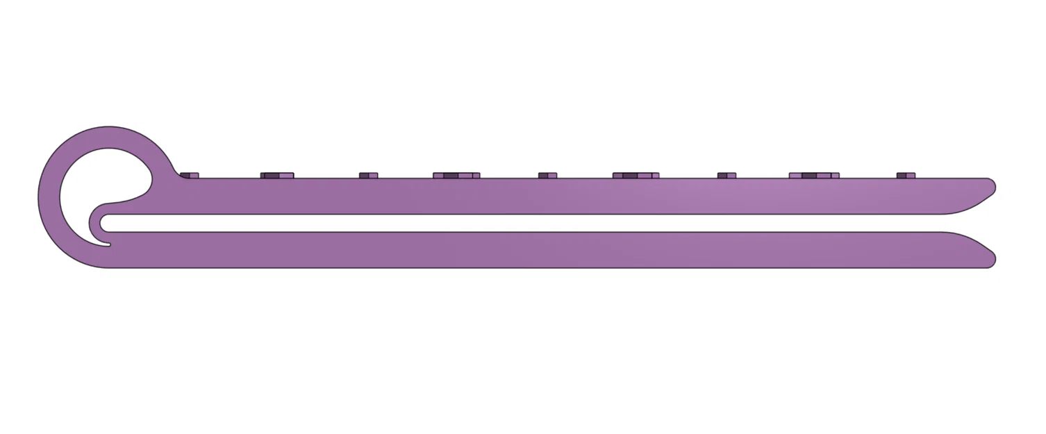 Kẹp gấp cải tiến có thước đo (cm) cho vải/textile - Image 4