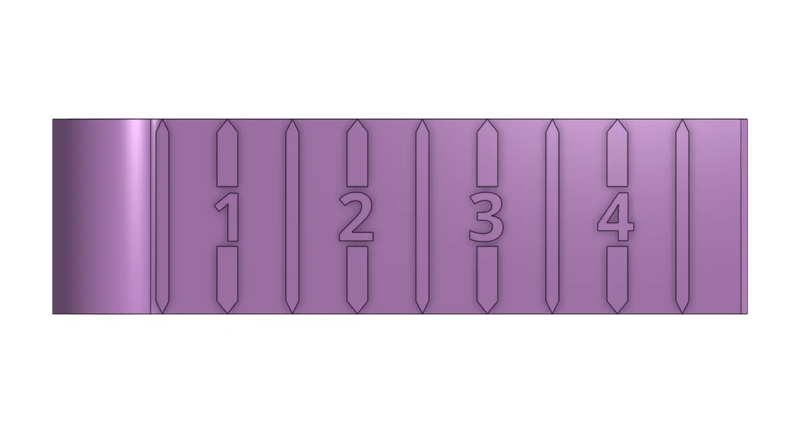 Kẹp gấp cải tiến có thước đo (cm) cho vải/textile - Image 5