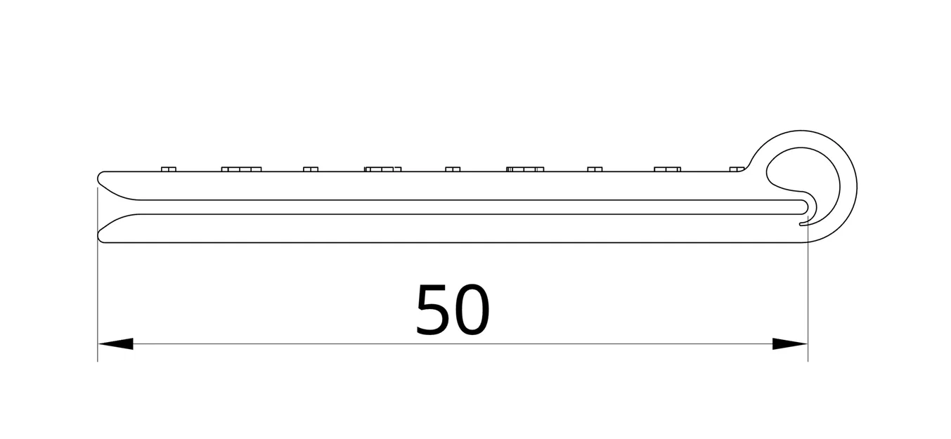 Kẹp gấp cải tiến có thước đo (cm) cho vải/textile - Image 6