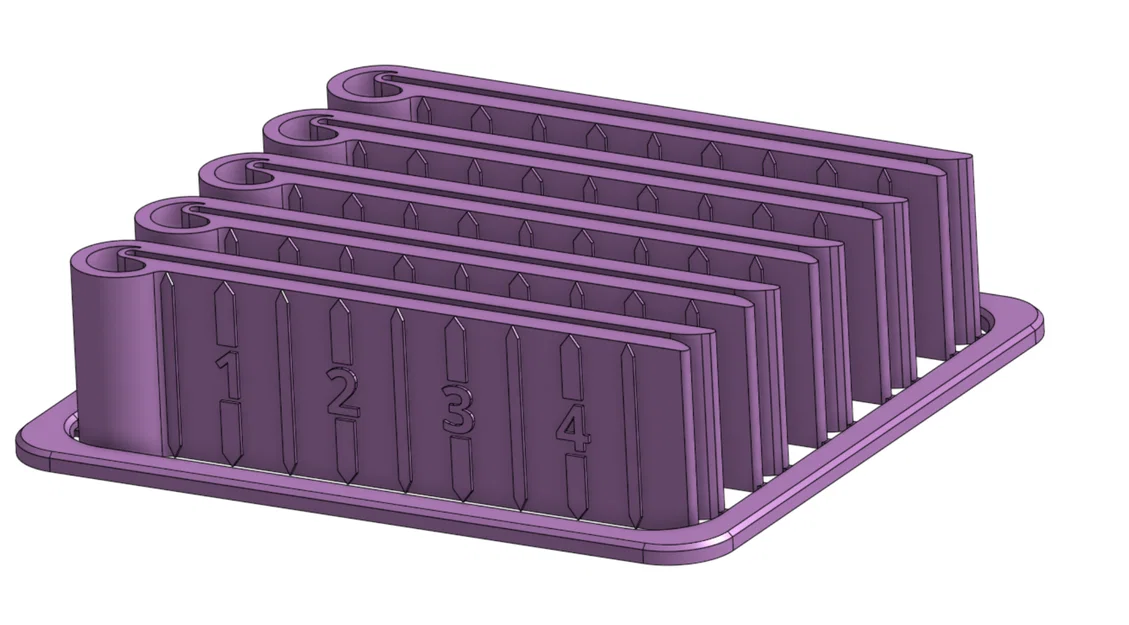 Kẹp gấp cải tiến có thước đo (cm) cho vải/textile - Image 7