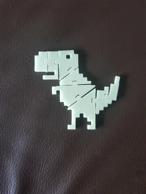Mô hình Chrome Dino (Flexi) linh hoạt in 3D - Chú khủng long huyền thoại - Image 1