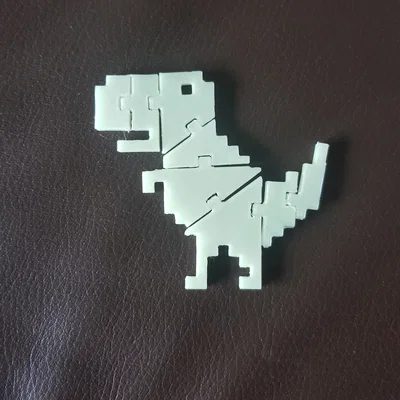 Mô hình Chrome Dino (Flexi) linh hoạt in 3D - Chú khủng long huyền thoại