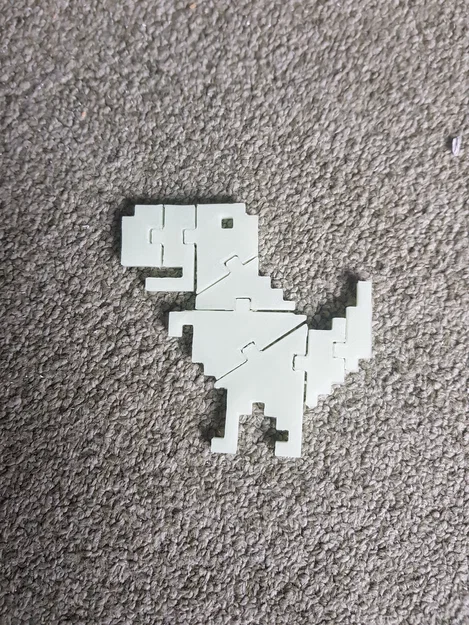 Mô hình Chrome Dino (Flexi) linh hoạt in 3D - Chú khủng long huyền thoại - Image 2