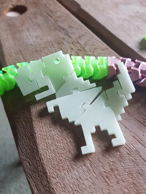 Mô hình Chrome Dino (Flexi) linh hoạt in 3D - Chú khủng long huyền thoại - Image 4
