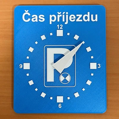 Đồng hồ báo giờ đỗ xe (Parking Clock) in 3D tiện dụng cho xe hơi
