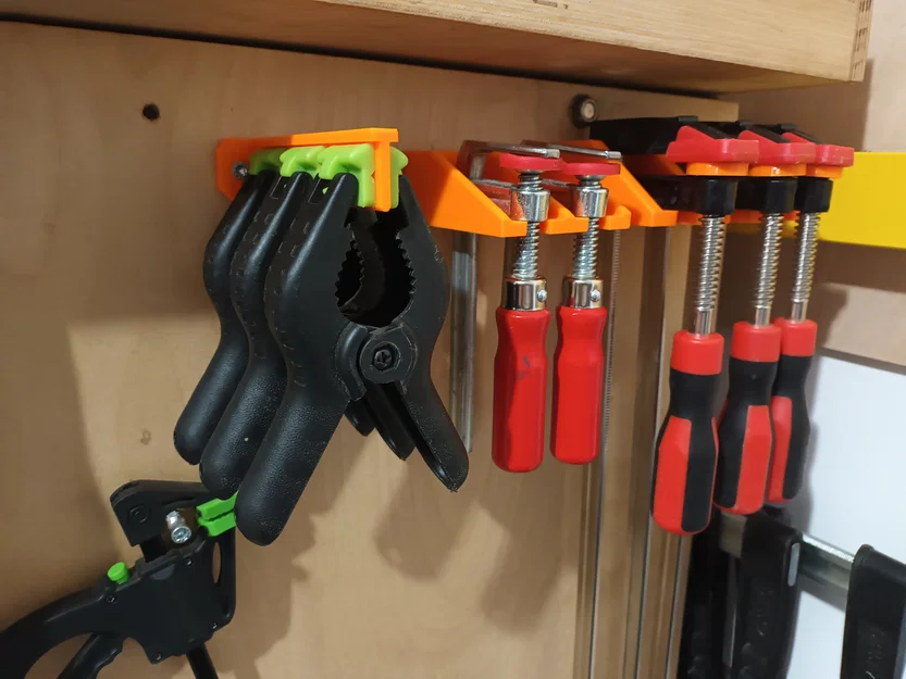 Giá treo kẹp 3D (Spring clamp holder) - Giải pháp sắp xếp xưởng gọn gàng - Image 1