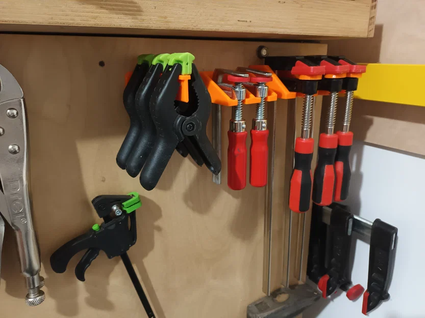 Giá treo kẹp 3D (Spring clamp holder) - Giải pháp sắp xếp xưởng gọn gàng - Image 2
