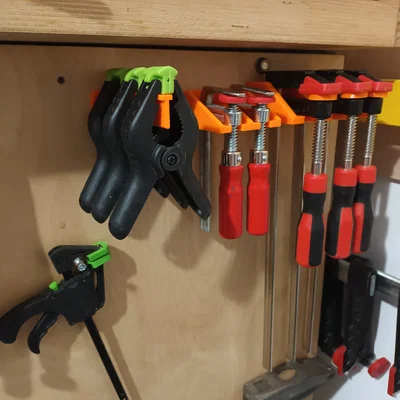 Giá treo kẹp 3D (Spring clamp holder) - Giải pháp sắp xếp xưởng gọn gàng