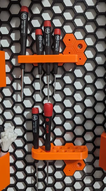 Giá treo tua vít Wiha cho bảng Honeycomb Storage Wall - File in 3D - Image 1