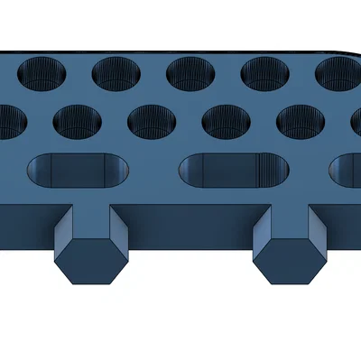 Giá đỡ tua vít cho bảng Honeycomb Storage Wall in 3D