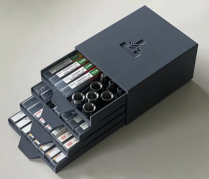 Khay 3D thông minh đựng dao phay ngón (End Mill) và Collet ER11 - Image 1