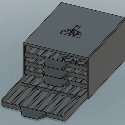 Khay 3D thông minh đựng dao phay ngón (End Mill) và Collet ER11