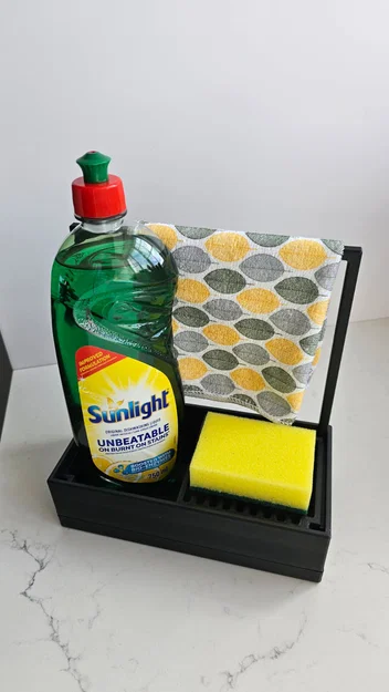 Khay caddy bồn rửa bếp dạng module [BẢN SỬA] (cadquery parametric) - Image 2