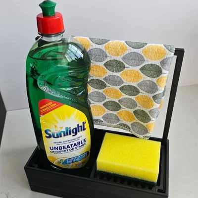 Khay caddy bồn rửa bếp dạng module [BẢN SỬA] (cadquery parametric)