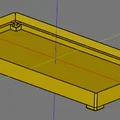 Khay caddy bồn rửa bếp dạng module [BẢN SỬA] (cadquery parametric) - Thumbnail 3
