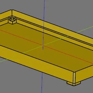 Khay caddy bồn rửa bếp dạng module [BẢN SỬA] (cadquery parametric)