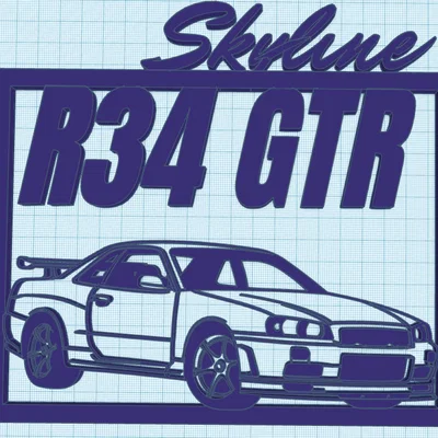 Skyline GTR (R34) - Mẫu xe để in 3D