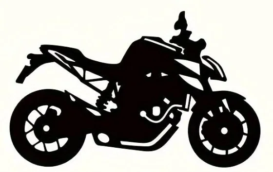 Mô hình trang trí tường hình xe mô tô phong cách độc đáo - Image 1