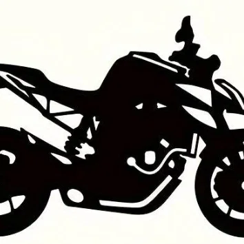 Mô hình trang trí tường hình xe mô tô phong cách độc đáo