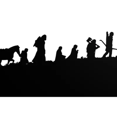 Mô hình trang trí treo tường The Lord of the Rings Fellowship 2D
