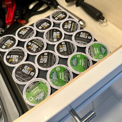 Khay Đựng K-Cup Gọn Gàng Cho Ngăn Kéo Tủ Bếp - File In 3D