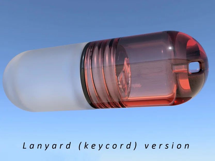 Viên nang đựng thuốc vặn ren (hộp chống nước) - Screwable Pill Capsule - Image 2