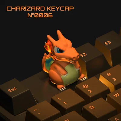 Keycap Charizard Pokémon 3D - Phụ kiện trang trí bàn phím cơ