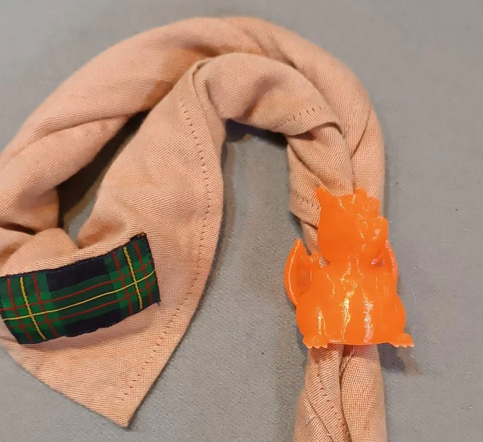Vòng giữ khăn quàng Charizard (Charizard Scout Woggle) in 3D độc đáo - Image 4
