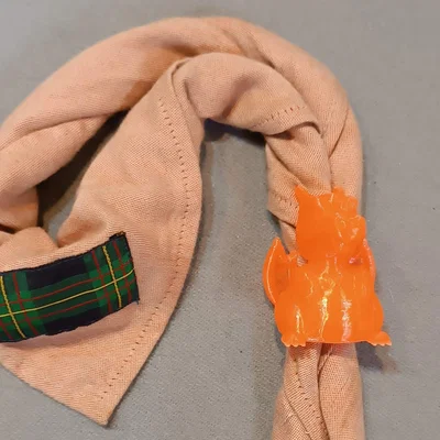 Vòng giữ khăn quàng Charizard (Charizard Scout Woggle) in 3D độc đáo