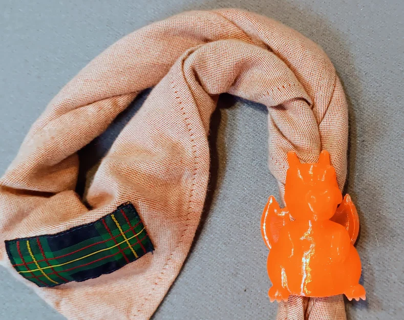 Vòng giữ khăn quàng Charizard (Charizard Scout Woggle) in 3D độc đáo - Image 6