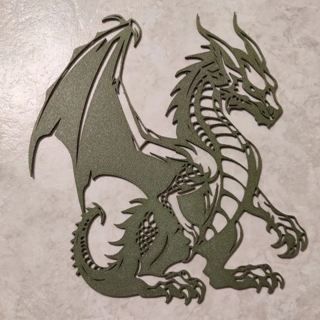 Mô hình Rồng Cổ Đại treo tường (Old Dragon Wall Art) in 3D - Image 1