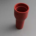 Milwaukee Packout Vacuum Hose Cuff (cuff thay thế 1-1/4” ren trái) - Thumbnail 2