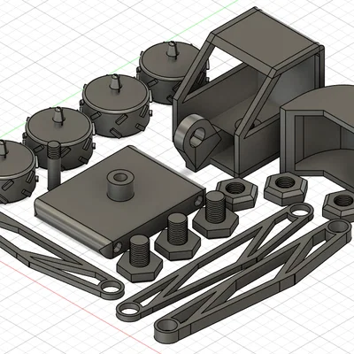 Mô hình xe xúc đất 3D Big Excavator Bagger lắp ráp độc đáo cho bé
