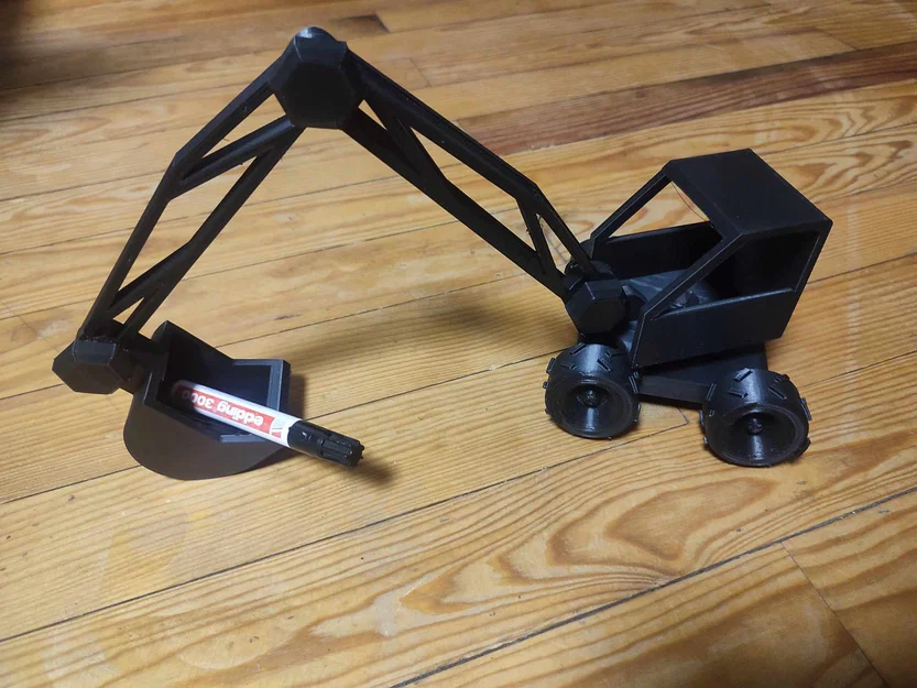 Mô hình xe xúc đất 3D Big Excavator Bagger lắp ráp độc đáo cho bé - Image 3