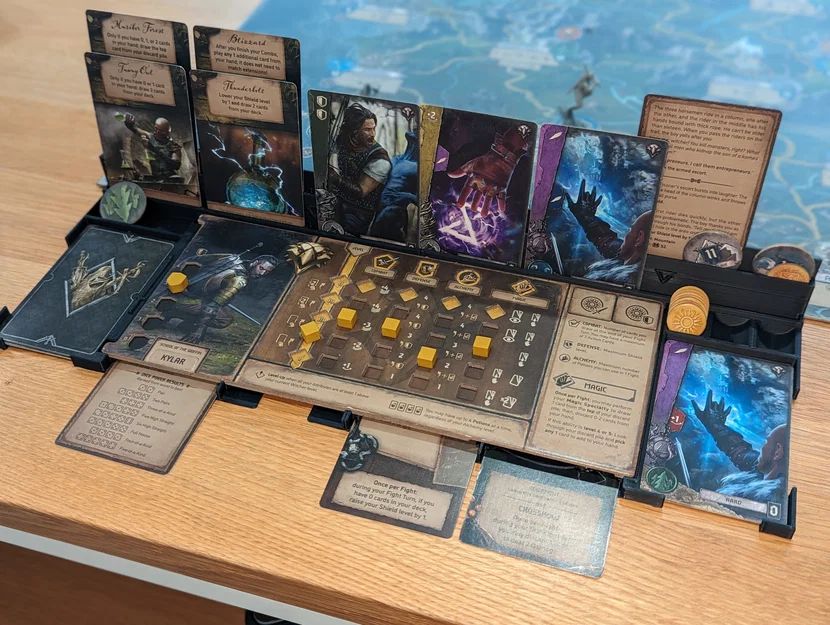Bàn chơi The Witcher Old World (Play Board) – Khay quản lý bộ bài & token - Image 1