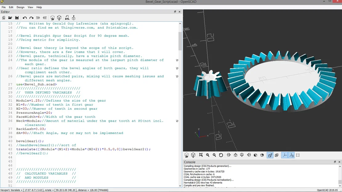 Bevel Gear Script - Image 1