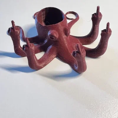 Chậu cây trang trí Rude Octopus - Mô hình in 3D độc lạ