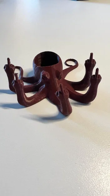 Chậu cây trang trí Rude Octopus - Mô hình in 3D độc lạ - Image 3