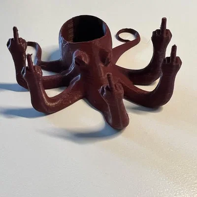 Chậu cây trang trí Rude Octopus - Mô hình in 3D độc lạ