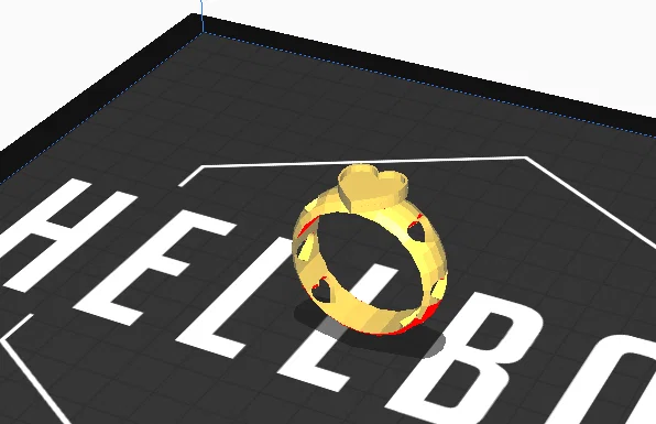 Mẫu nhẫn hình trái tim (Anillo Corazon) dễ thương cho máy in 3D - Image 1