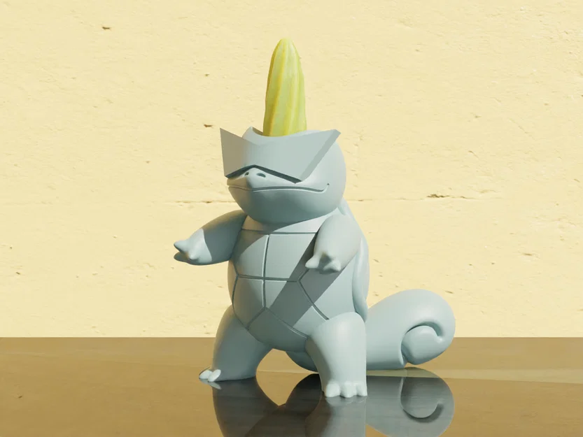 Mô hình in 3D Squirtle - Chậu cây Pokemon xinh xắn trang trí bàn làm việc - Image 1